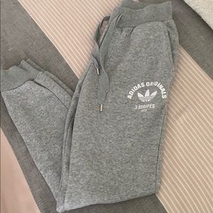 Super comfy light grey adidas joggers